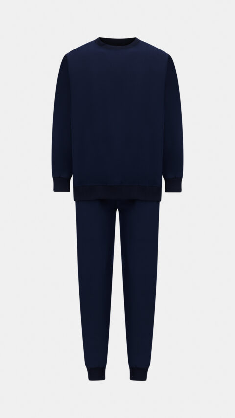 طقم سكرب - أزرق كحلي بأكمام طويلة