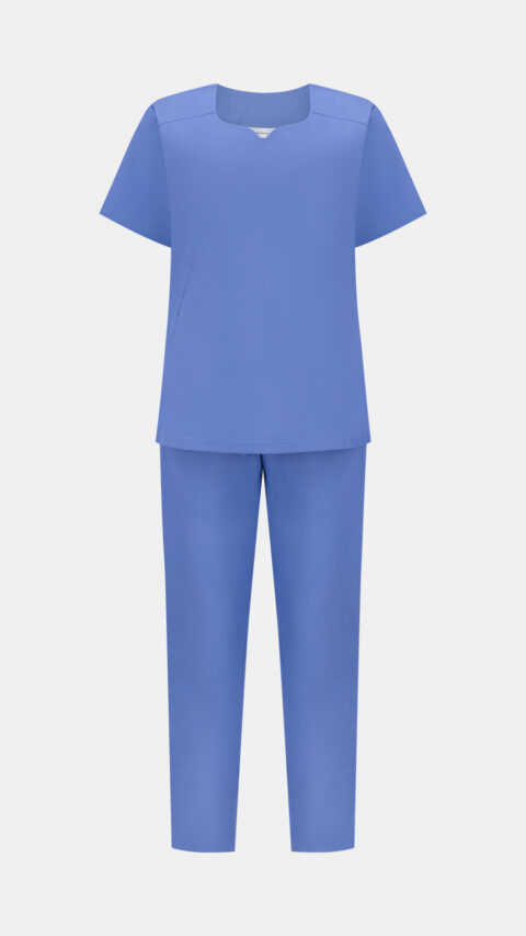 طقم سكرب - أزرق سماوي